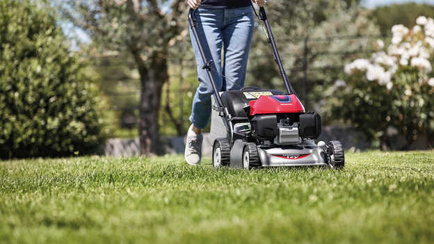 Honda hrg465pd izy push petrol lawnmower deals